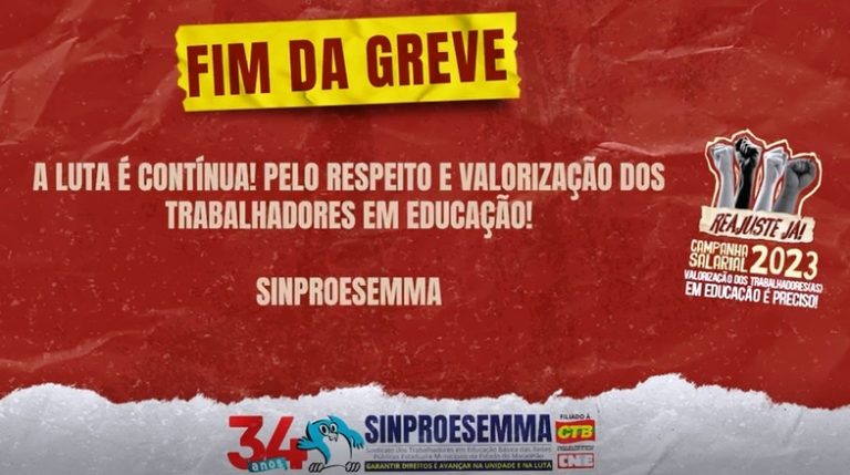fim da greve